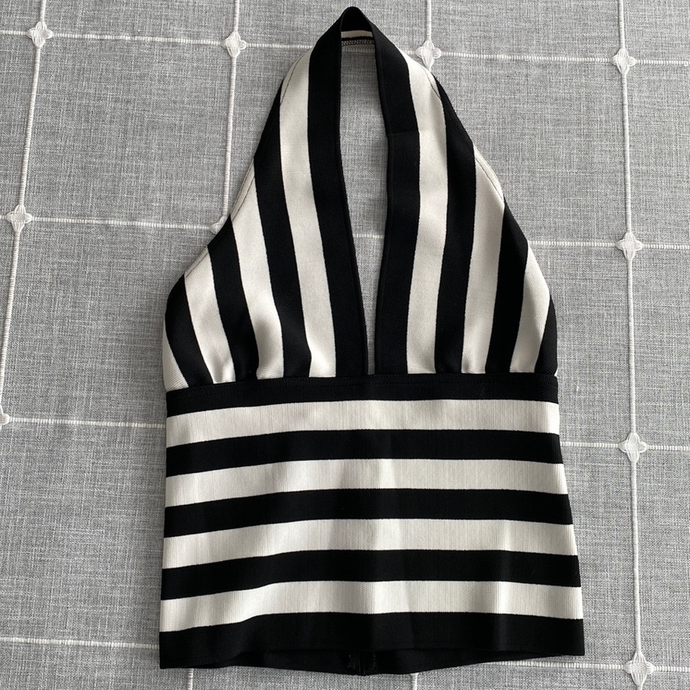 Plunge halter top - size 8